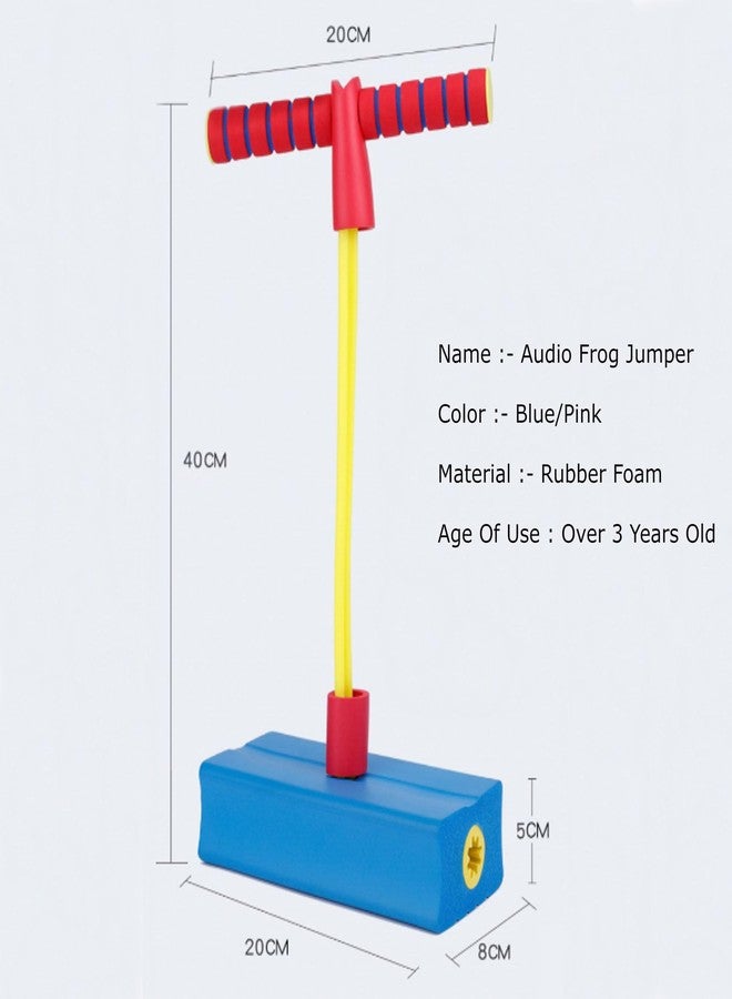OLWICK Pogo Stick for Adults & Kids | Pogo Jumper for Kids with Balanced Design | Foam Pogo Jumper Workout Equipment for Indoor and Outdoor Use | Hopper Stick for Boys and Girls - Blue - Image 3
